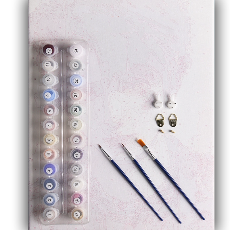 Pearl Rose 2-Flowers-Paint By Numbers Kit