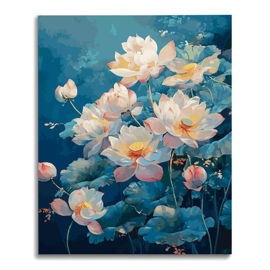 Lotus Tranquility-Flowers-Paint By Numbers Kit