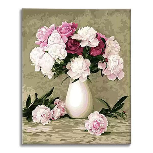 Peony Blossom-Flower-Paint By Numbers Kit